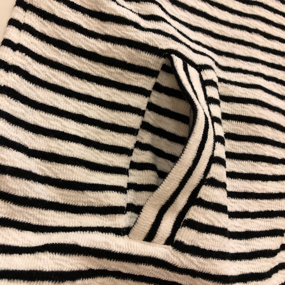 Ruby Rd. Sweatshirt Jacket Striped Full Zip Mock Neck Size M Petite Cotton blend - Picture 7 of 13